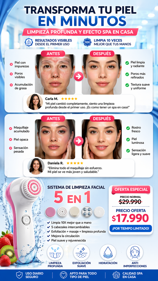 TRANSFORMA TU PIEL EN MINUTOS ✨ LIMPIEZA PROFUNDA Y EFECTO SPA EN CASA