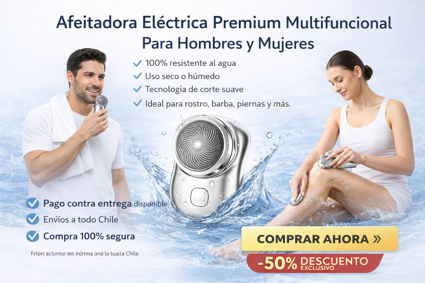 Afeitadora Eléctrica Premium - Multifuncional Para Hombres y Mujeres