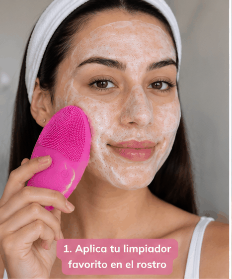 Limpieza profunda  con cerdas y vibración